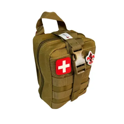 Tan ScoutGuard first aid kit
