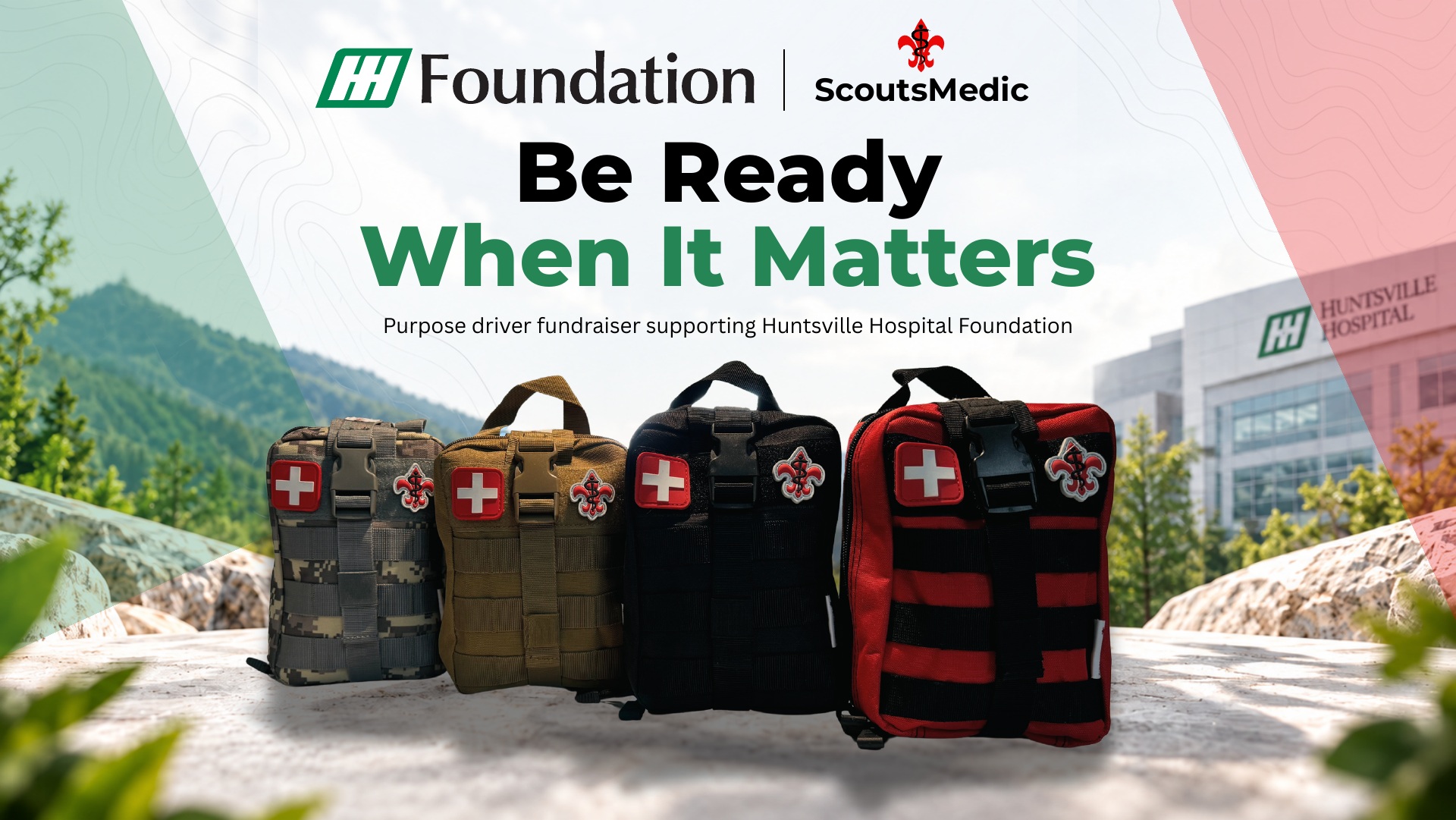 ScoutsMedic × Huntsville Hospital Foundation fundraiser — Be Ready When It Matters